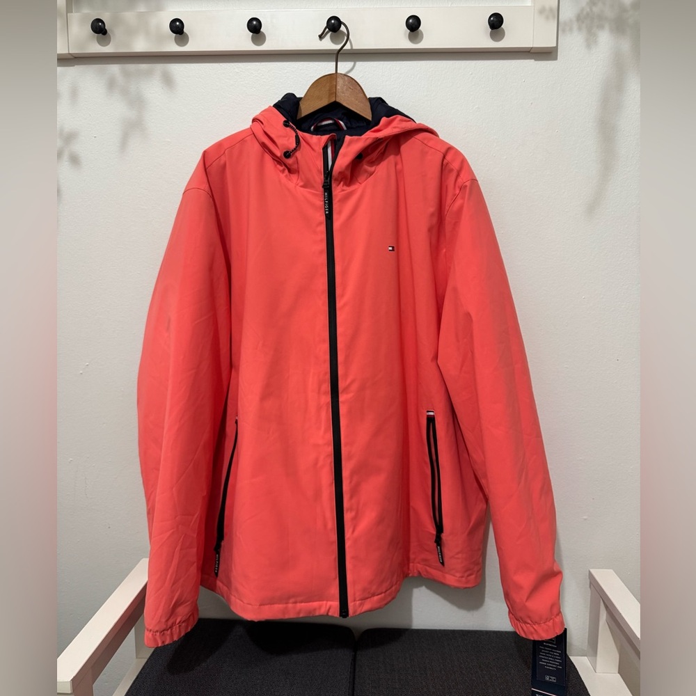 Tommy Hilfiger Coral and Navy Jacket